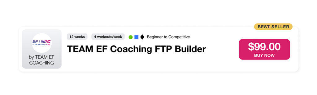Best Plan for Experienced Riders looking for FTP Boost