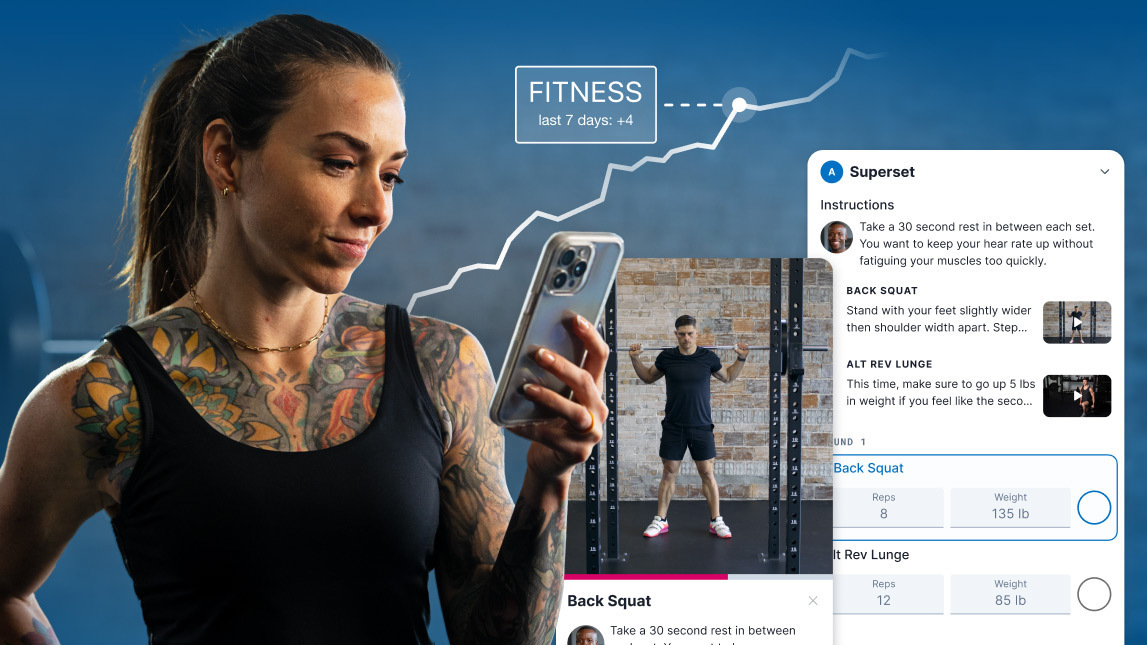 Athlete Completes Strength Workout Using Trainingpeaks Strength Builder