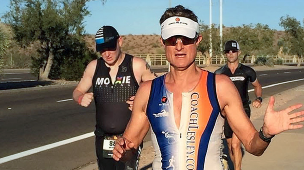 Jeff training for IRONAMN